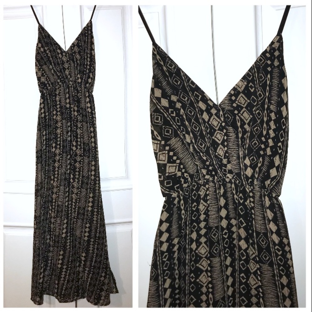 Tribal Print Maxi Dress